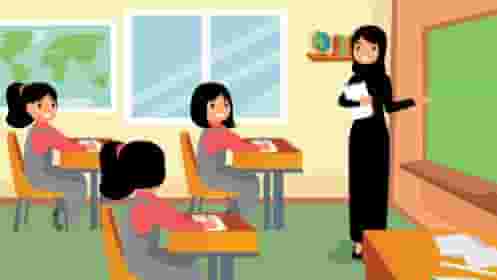 معلمة تدريس جميع المواد 