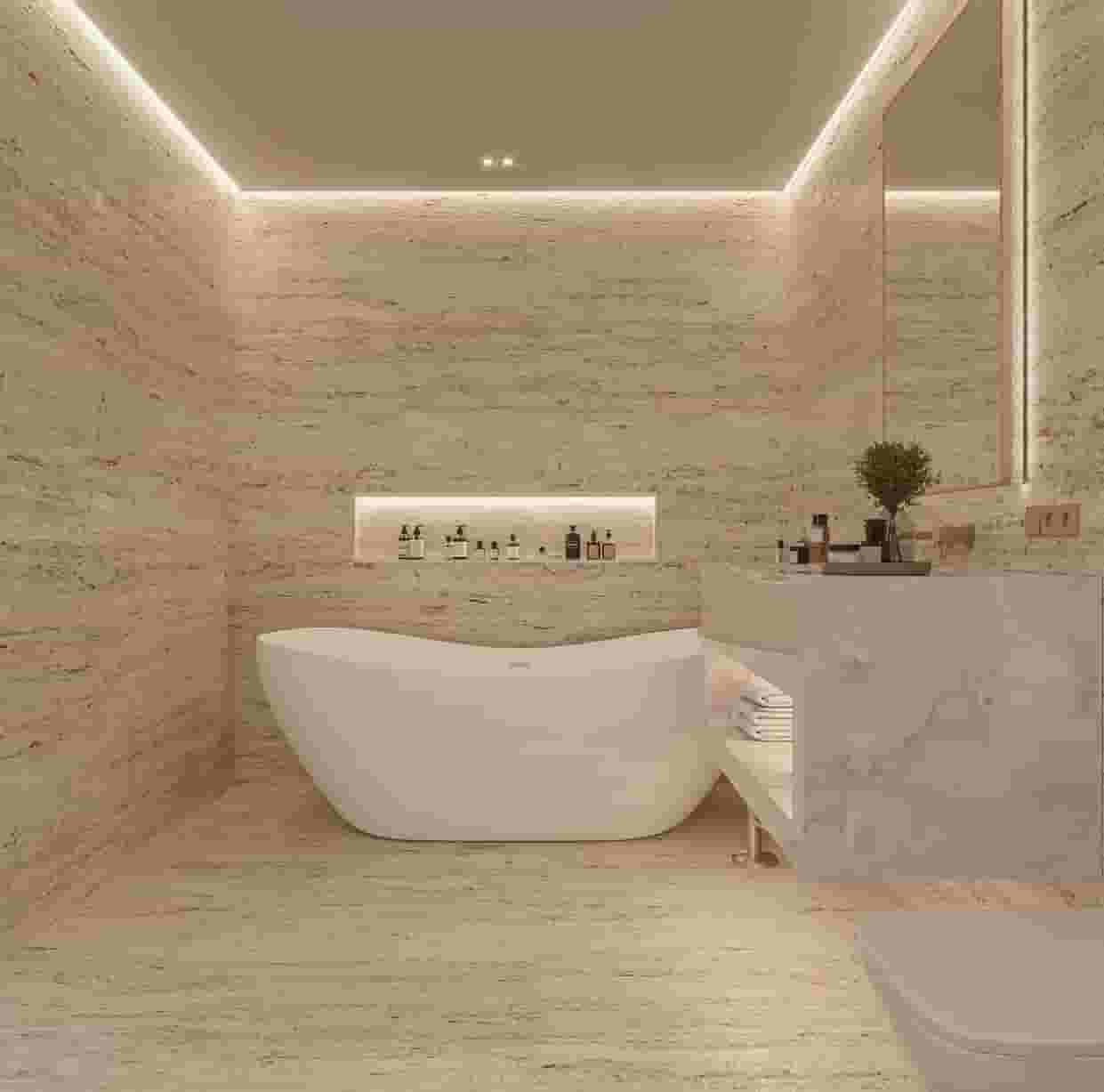 Gypsum works Gypsum works