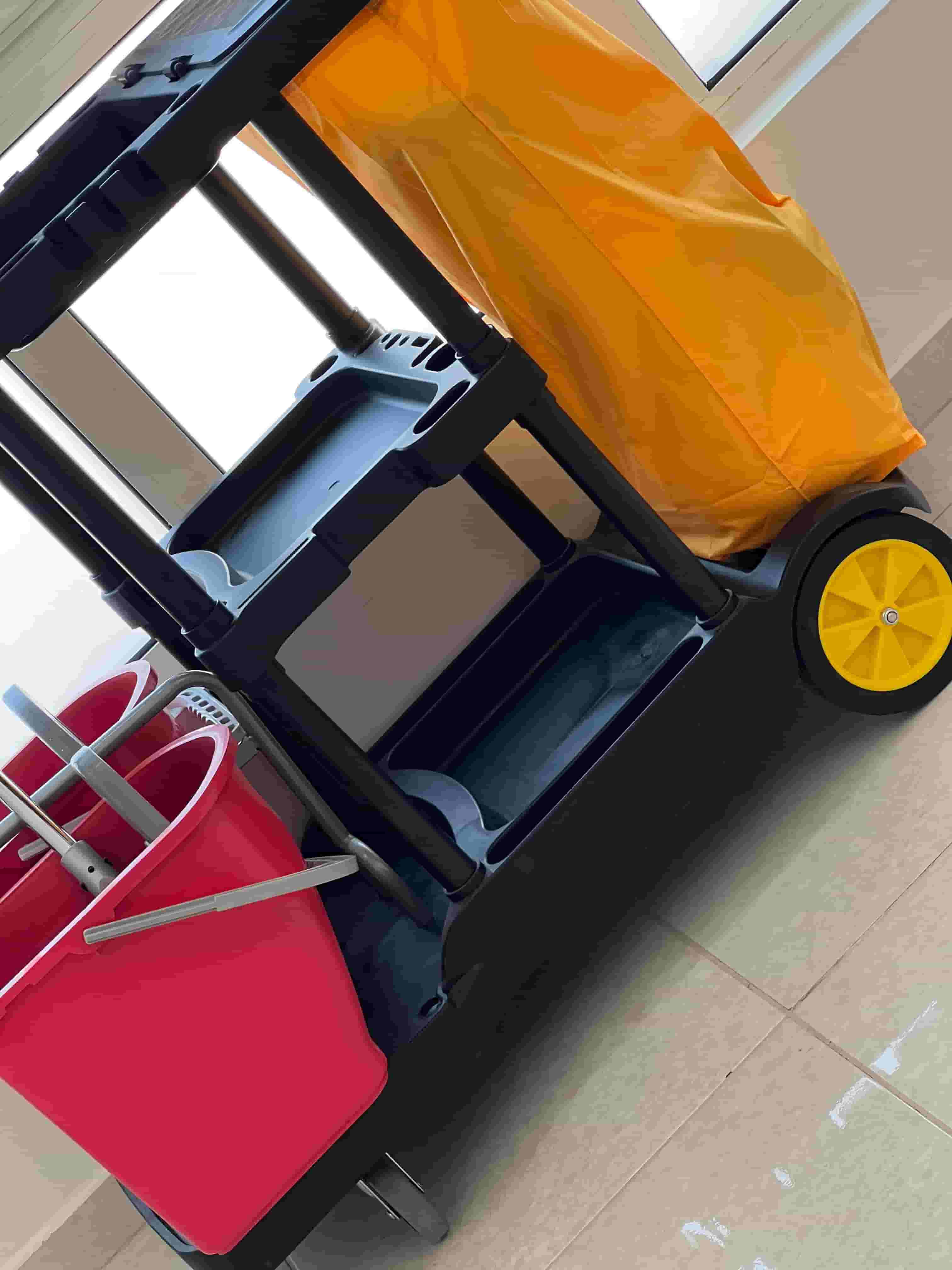 For sale a trolley with cleaning equipment For sale a trolley with cleaning equipment